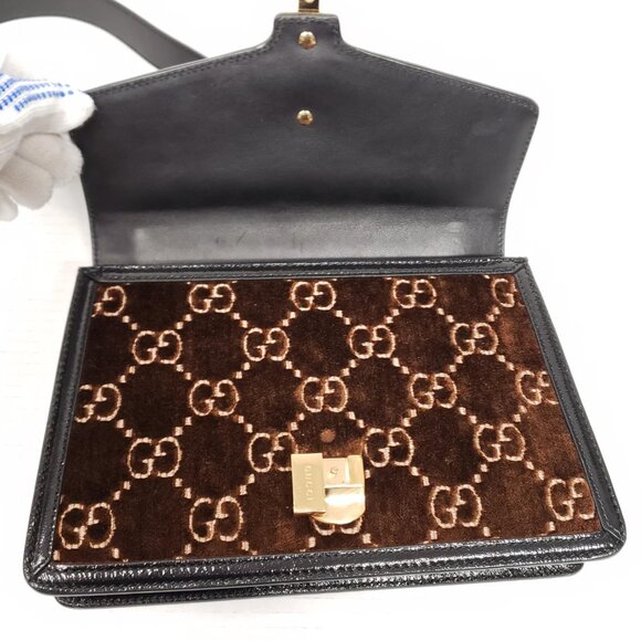Authentic Gucci Sylvie GG Brown Shoulder Bag Luxury Designer Bag - Picture 13 of 16